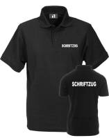 SECURITY-Polo-Shirt -RIMUDERA- TOP-Qualität, Farbe schwarz, XXS-6XL, mit wählbarem Druck auf Brust und Rücken, Basispreis zzgl. Druckkosten