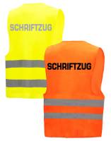 Warnschutz-Weste -7110/7111- mit wählbarem RÜCKEN-Druck, Basispreis zzgl. Druckkosten